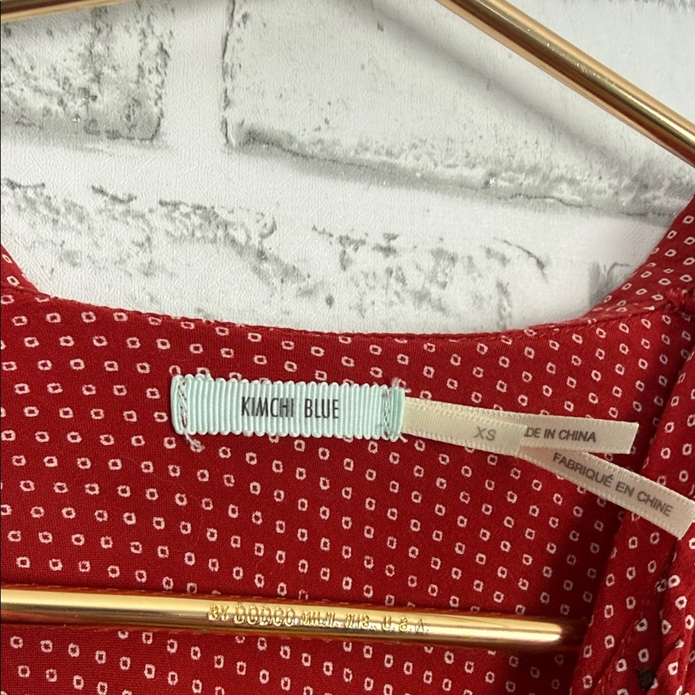 Urban Outfitters // Red Button-Front Mini Dress - Picture 8 of 10